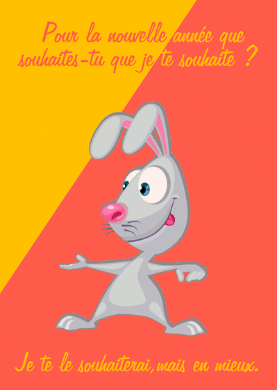 carte de voeux rigolote